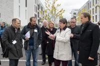 Bundesumweltministeriun Dr. Barbara Hendricks beim Besuch in der Bahnstadt (Foto: Rothe)
