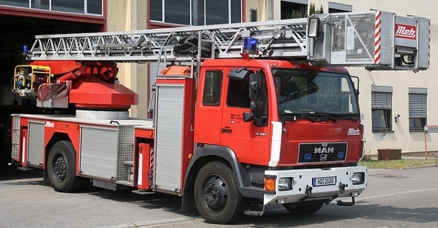 Drehleiter (Foto: Feuerwehr Heidelberg) Drehleiter (Foto: Feuerwehr Heidelberg)