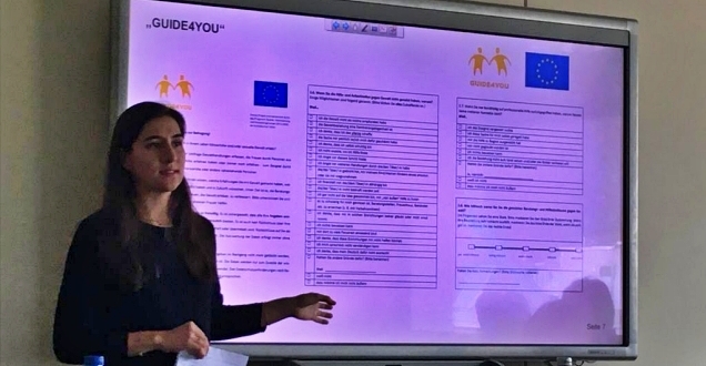 Jana Christ presenting GUIDE4YOU project (Photo: Heidelberg) Jana Christ presenting GUIDE4YOU project (Photo: Heidelberg)